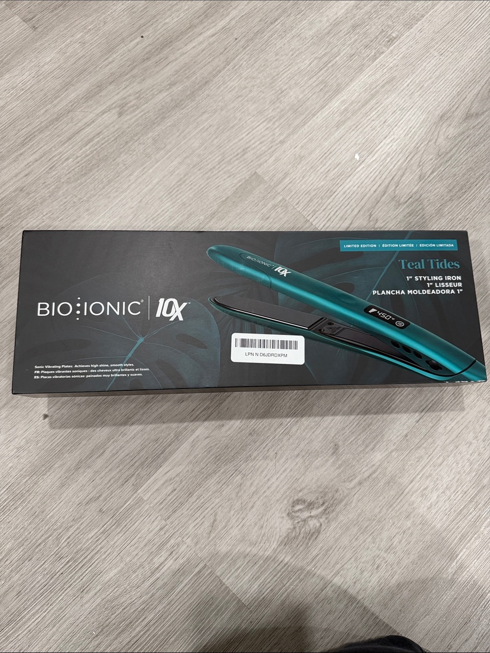 Bio Ionic 10X Teal Tides 1" Styling Iron - Limited Edition